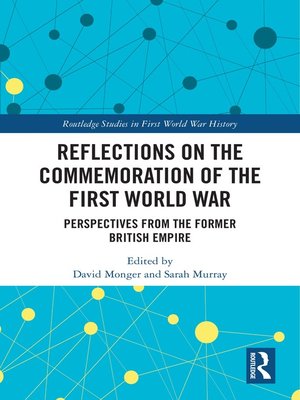 cover image of Reflections on the Commemoration of the First World War